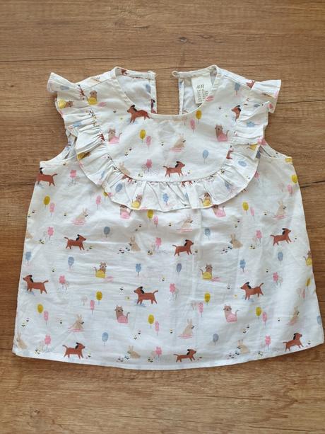 Blúzka h&m + šatová sukňa, h&m,80