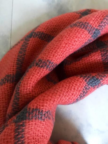 Teplý mohutný maxi šál, 4xl