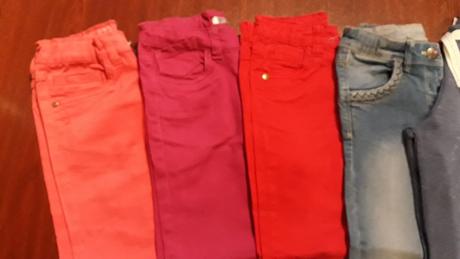 Pekné nohavice 4ks + tepláky 2ks/116, 116