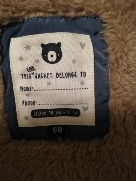 Zimná bunda, baby club,68