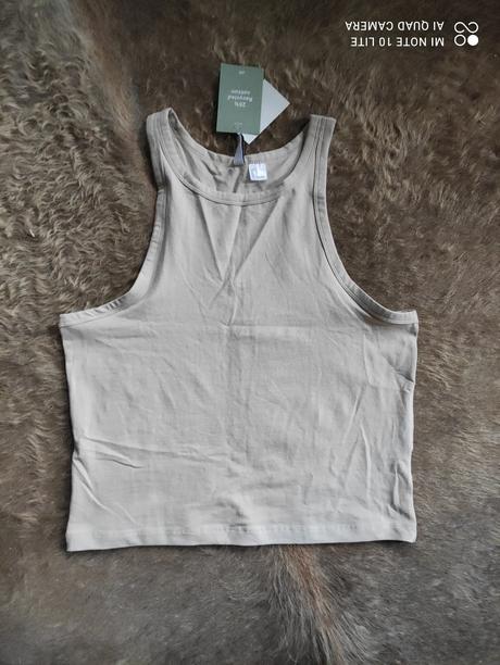 Bavlnené tielko, h&m,l