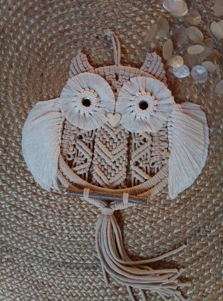 Macramé sovy rôzne,