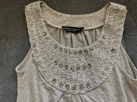 Krasny strieborny top s kamienkami, dorothy perkins,38