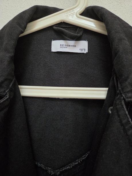 Bunda džínsová denim čierna jarná / jesenná, reserved,36