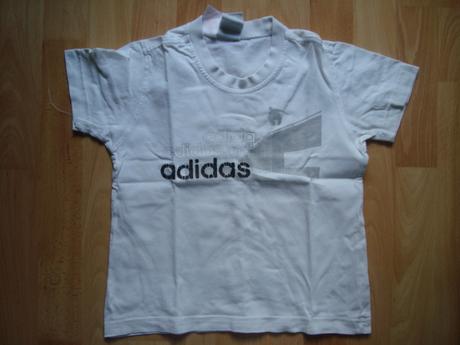 Biele tricko, adidas,116