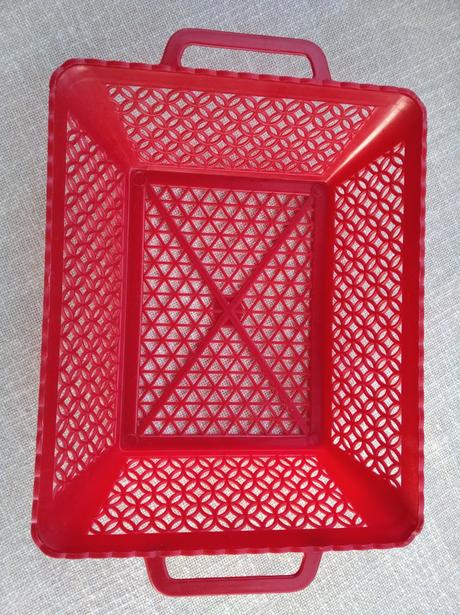 Retro košíček - červený, 