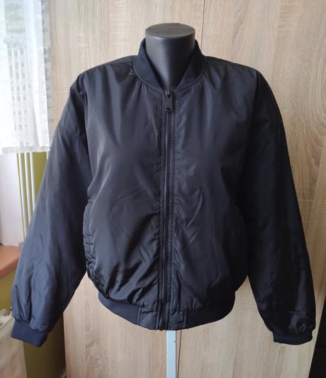 Čierna prechodná bomber bunda, sinsay,m