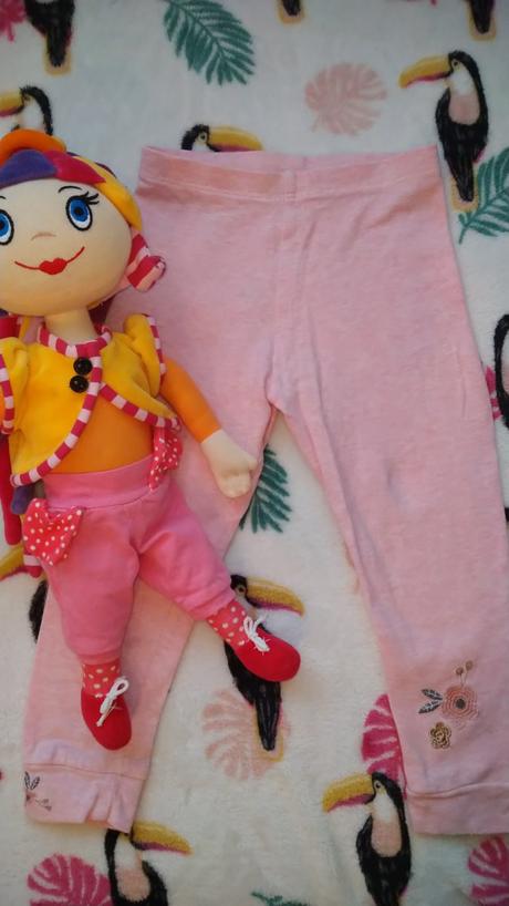 Tenké legínky s výšivkou, f&f,92