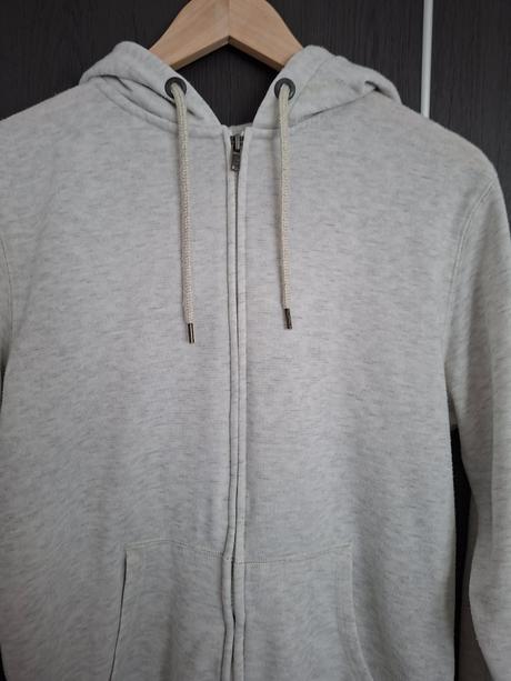 Šedá prskaná mikina na zips, m