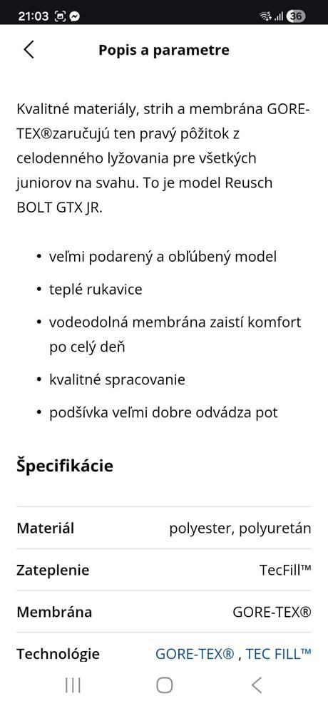 Kvalitne rukavice goretex reusch, 152