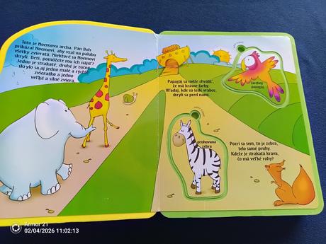 Noemova archa - kniha aktivít, penová kniha s vkla, 