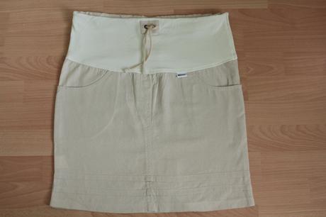 Tehotenská sukňa ľanová zn. mutti, nenosená, s