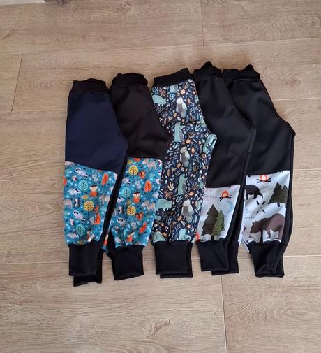 Softshelove nohavice 98,104, 98 / 104