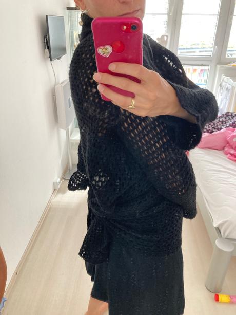 Sveter/ prehoz s moherom,