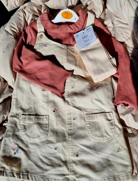 Komplet pančuchy+body+šaty na 2/3roky, george,98