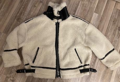 Krásna zimná kožušinová bunda, f&f,xl