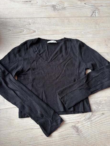 Tričko s dlhým rukávom, pull&bear,s