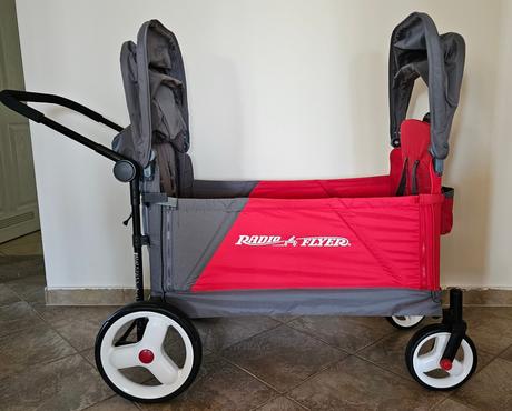 Detský vagon, kočík pre dve deti radio flyer, 