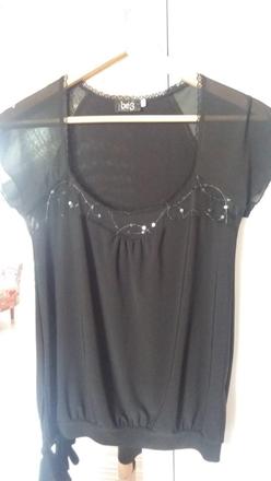 Čierna slušné tričko, m