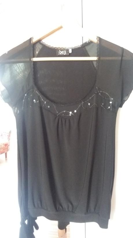 Čierna slušné tričko, m