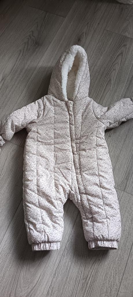 Teplá kombinéza pre dievčatko na zimu, zara,68