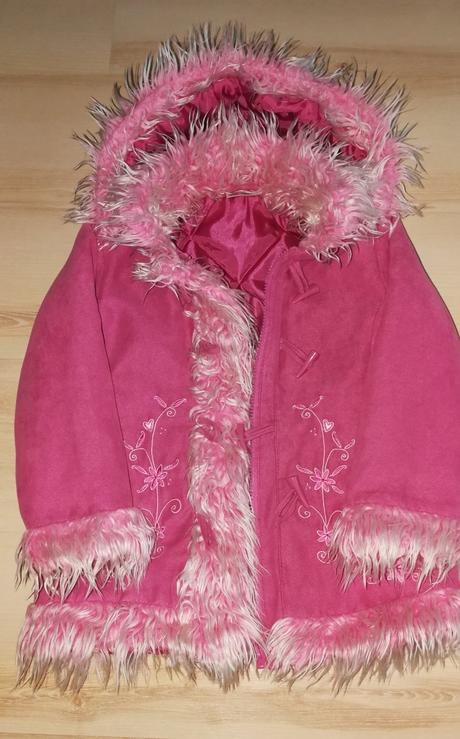 Krasny teply kabat pre dievcatko v. 116, 116