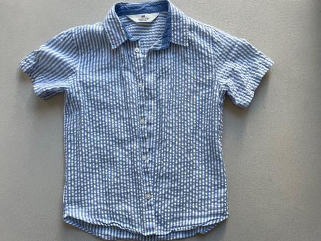 Košeľa s krátkym rukávom, h&m,128