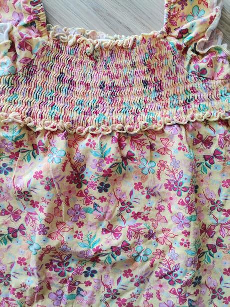 Dievčenské kvetinové dlhšie tričko, baby club,86