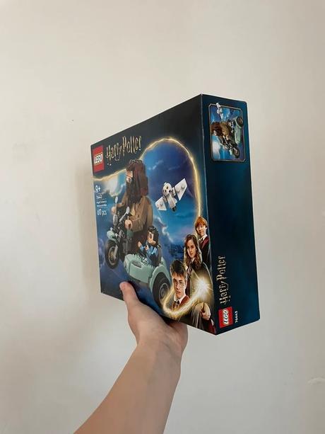 Lego harry potter - hagrid a harry na motorke, 