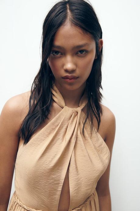 Béžový overal zara, zara,l