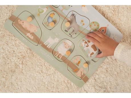 Little dutch vkladacie puzzle so zvukom farma,