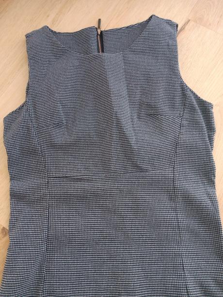 Kárované mini šaty, s