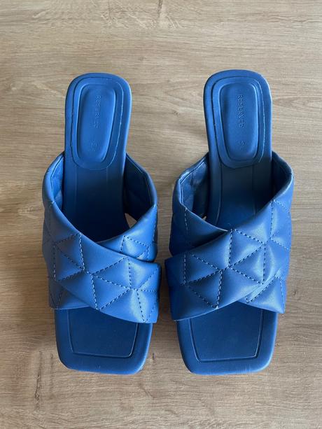 Modré mules sandále reserved 39, reserved,39