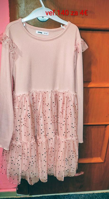 Nové šaty s dlhým rukávom veľ 140, sinsay,140