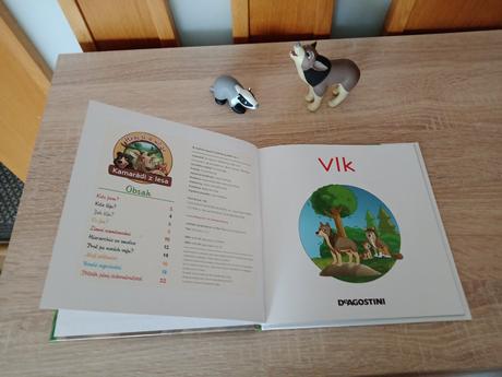 Detská kniha bydlim v lese-vlk,