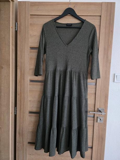 Khaki zelene šaty, c&a,m