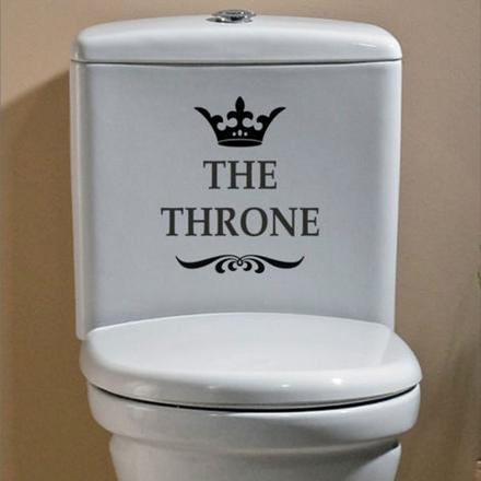 Nálepka na wc throne,