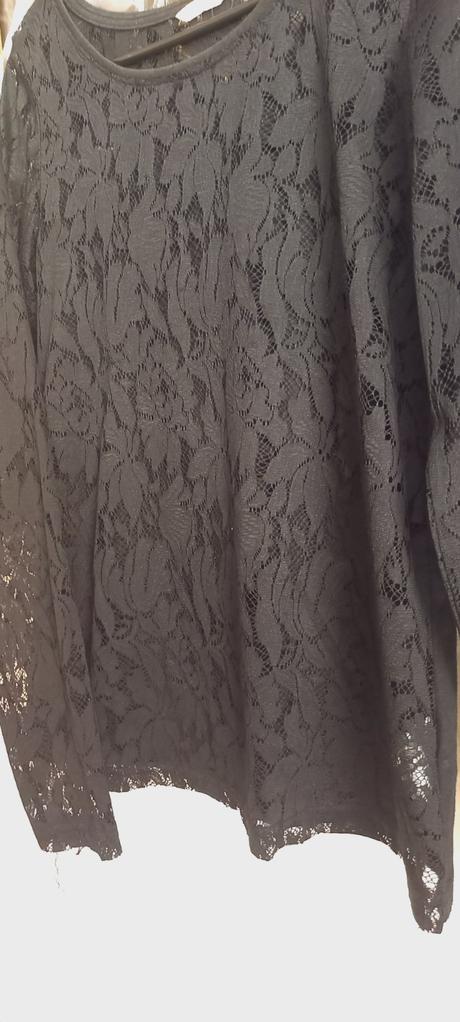 Tenké tričko s čipkované, calliope,s