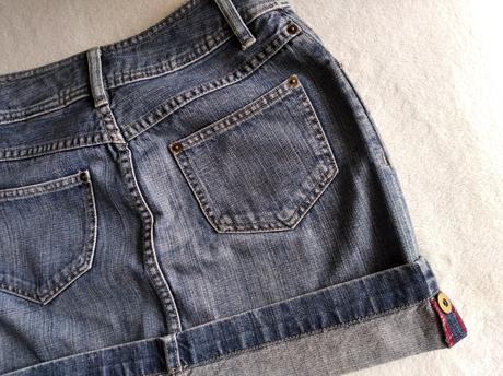 Rifľová minisukňa, h&m,36