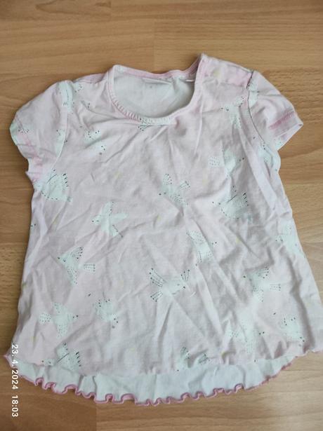 Tričko krátky rukáv pre dievčatko 98, zara,98