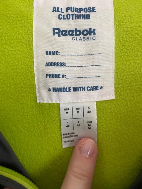 Bunda reebok, reebok,m