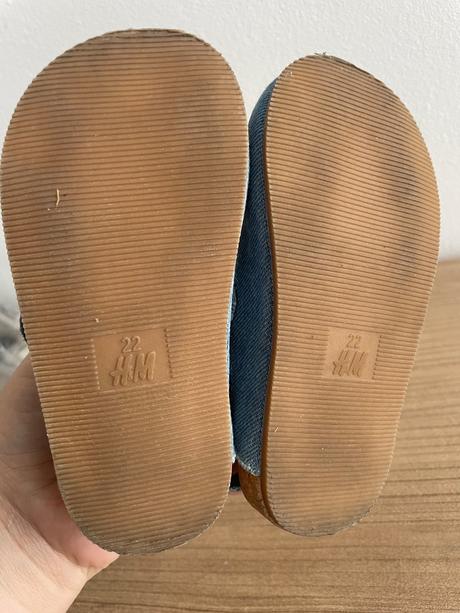 Rifľové sandale, h&m,22