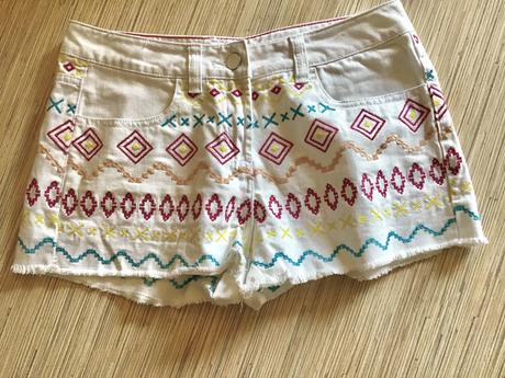 Vyšívané kratasy/n12, papaya,s