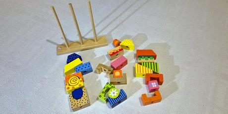 Drevená skladačka domček, 