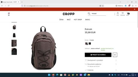 Ruksak cropp, nákupná džínsová taška hm, cropp