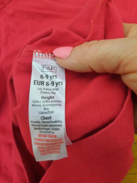 Dievčenské tričko, f&f,134