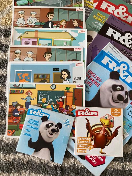 Časopisy r&r, karty a cd, 