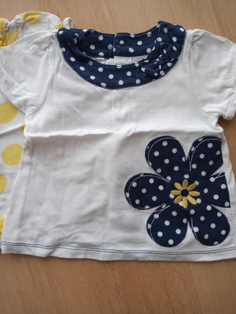 Bodkované tričká s krátkym rukávom, tu,80