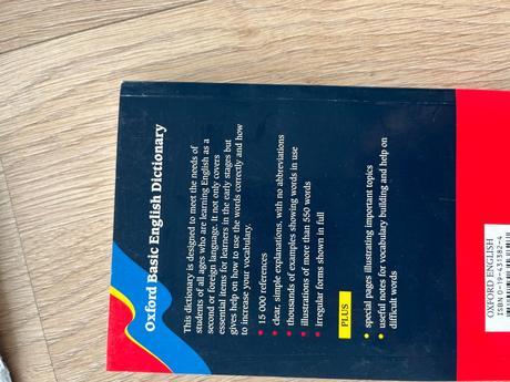 Oxford basic english dictionary,