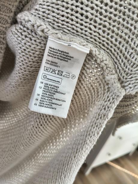 H&m voľný oversize sveter m-l, h&m,l